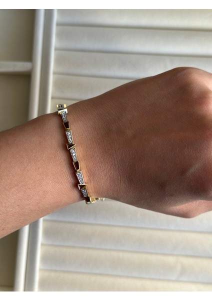 Bordo Detay Zirkon Taşlı Bileklik modelleri