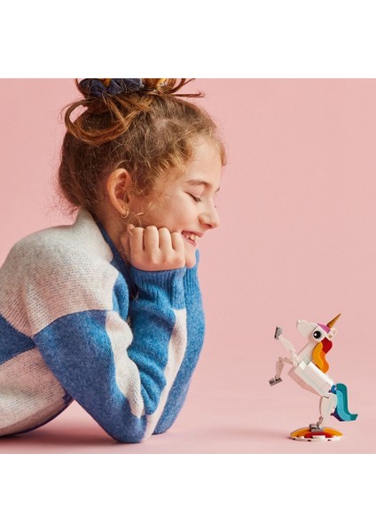 Creator Sihirli Tek Boynuzlu At 31140 - 7 Yaş ve Üzeri Çocuklar Için Tek Boynuzlu At, Denizatı ve Tavus Kuşu Içeren Yaratıcı Oyuncak Yapım Seti (145 Parça) indirimleri