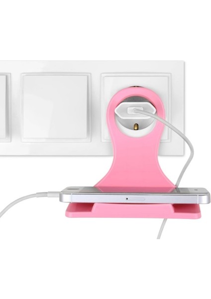 Universal Mobil Şarj Priz Askısı ve Telefon Tablet Tutucu Stand (4887)