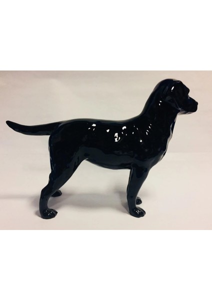 Siyah Köpek Alman Vintage Labrador Heykelcik Figür Biblo 1968 Koleksiyon 24X16CM Nostaljik 1 Adet indirimleri