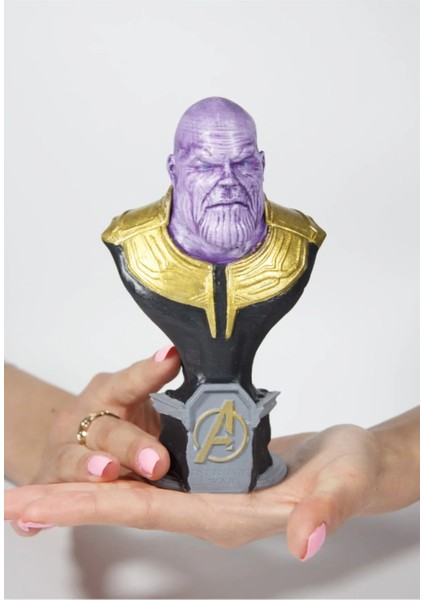 L Thanos Büst / Figür - Marvel Comics - 15 cm