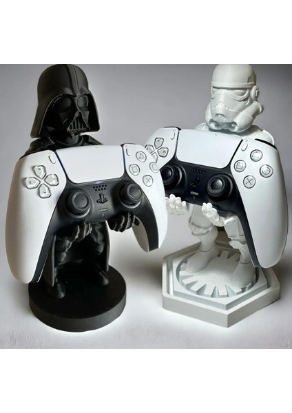 Star Wars Darth Vader & Stormtrooper 2'li Kol Tutacakları, Joystick Standı, Xbox / Ps4 / Ps5 Uyumlu