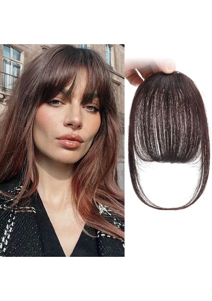 Fiber Sentetik İnce Perçem - Kahverengi