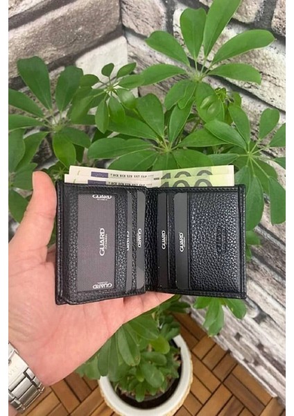 Hakiki Deri Siyah Çok Bölmeli Mini Erkek Cüzdanı (T866) fiyatları