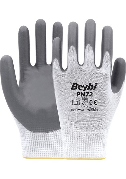 PN72 Polyester Örme Nitril Eldiven