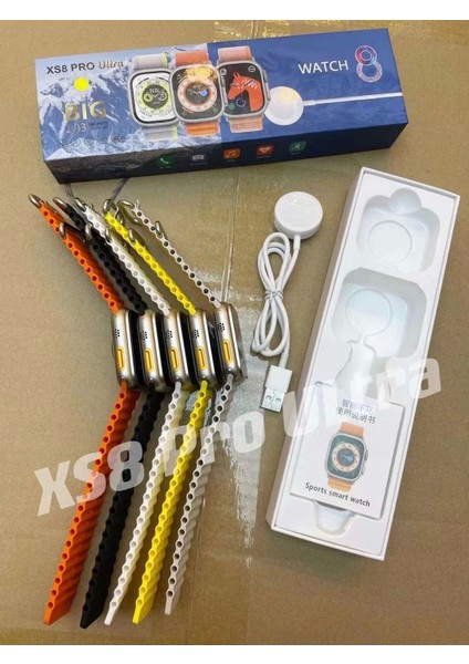 Watch 8 Akıllı Saat Xs8 Pro - Bluetooth, Su Geçirmezlik, Kablosuz Şarj