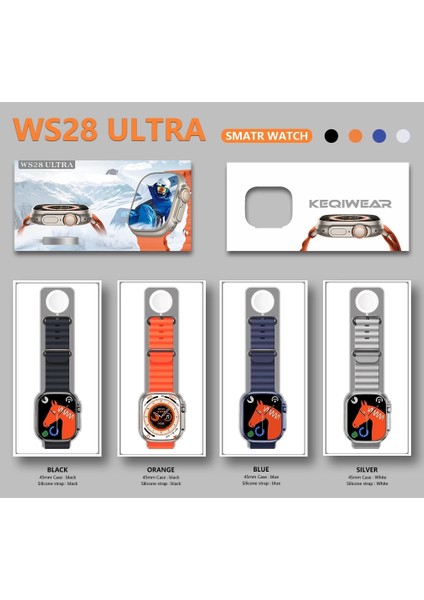 WS28 Ultra Akıllı Saat | 49MM Geniş Ekran | Konuşma Özellikli | Su Geçirmez Akıllı Saat