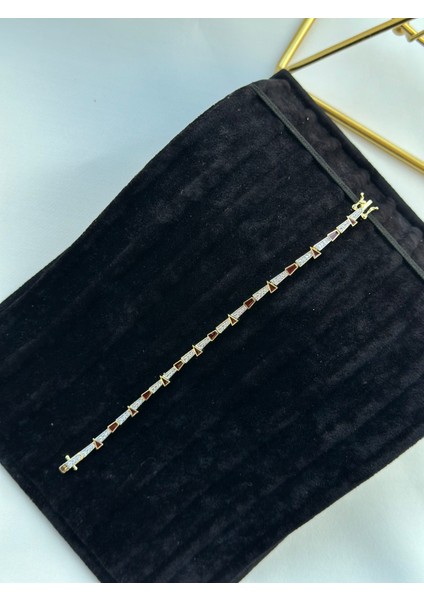 Bordo Detay Taşlı Bileklik fiyatları