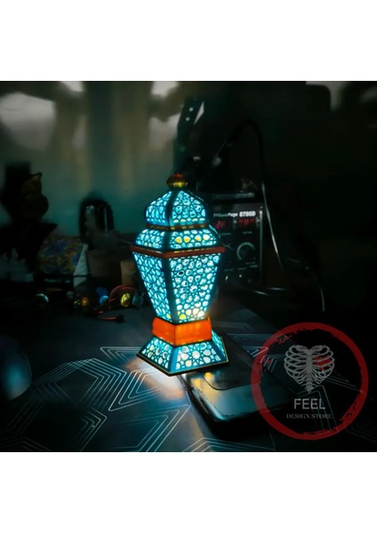 LED Mumlu Fener Lamba - Manevi Huzur ve Estetik Işıltı (Mum Hediyeli) modelleri