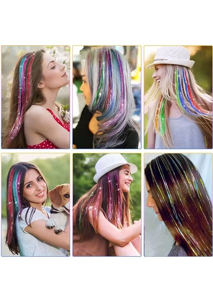 Klipsli Hair Tinsel Saç Simi - HTK10