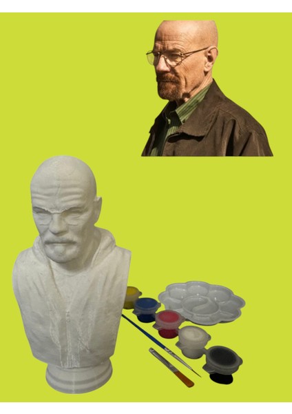 Walter White Bust Breaking Bad 3D Figür Boyama Seti