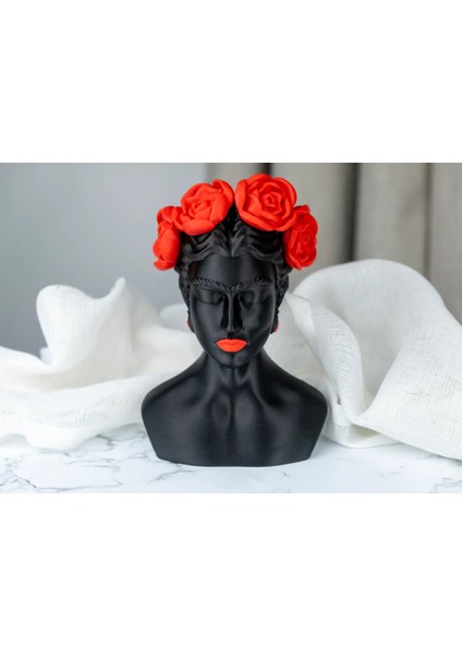 Frida Kahlo Heykeli Frida Kahlo Biblo, Frida Kahlo Sculpture Dekoratif Biblo Aşk ve Acı Raudo Jamis