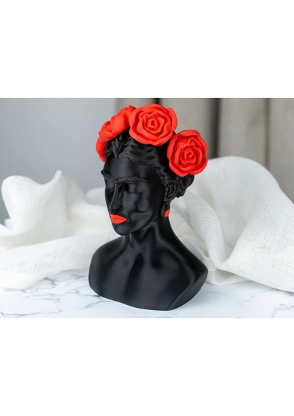 Frida Kahlo Heykeli Frida Kahlo Biblo, Frida Kahlo Sculpture Dekoratif Biblo Aşk ve Acı Raudo Jamis