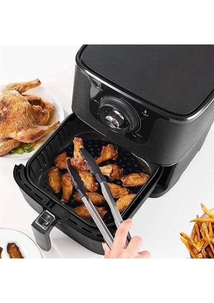 Epilons® Renkli Isıya Dayanıklı Yıkanılabilir Silikon Fırın ve Airfryer Yuvarlak Pişirme Matı 20 cm