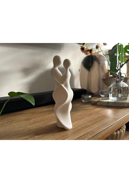Soyut Iç Içe Geçmiş Çift Heykelin Heykeli 20 cm Soyut Biblo Heykel Dekor Ev Dekorasyon Hediyelik