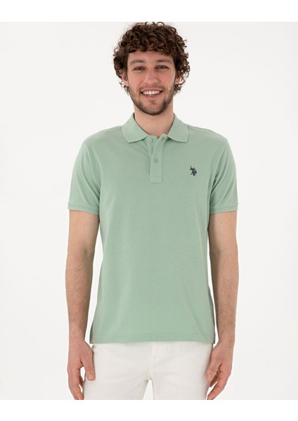 Yeşil Erkek Slim Fit Polo T-Shirt fiyatları