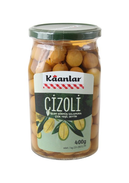 Yeşil Çizik Zeytin 'çizoli' 400 gr
