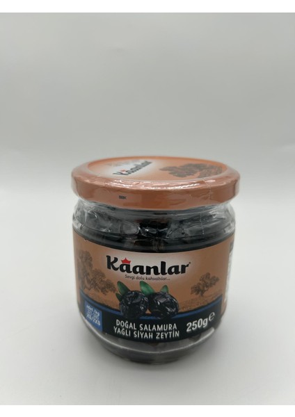 Doğal Salamura Yağlı Siyah Zeytin 250 gr 321-380