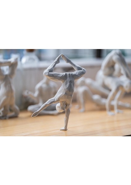 Yoga/meditasyon Yapan Iskandinav Tarzı Biblo Heykel Figür Dekor Dekorasyon Hediyelik Denge ve Huzur