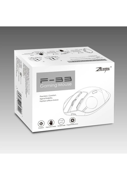 F-33 Trackball Ergonomik Mouse Rgb 4800 Dpı