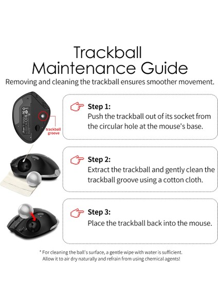 F-33 Trackball Ergonomik Mouse Rgb 4800 Dpı