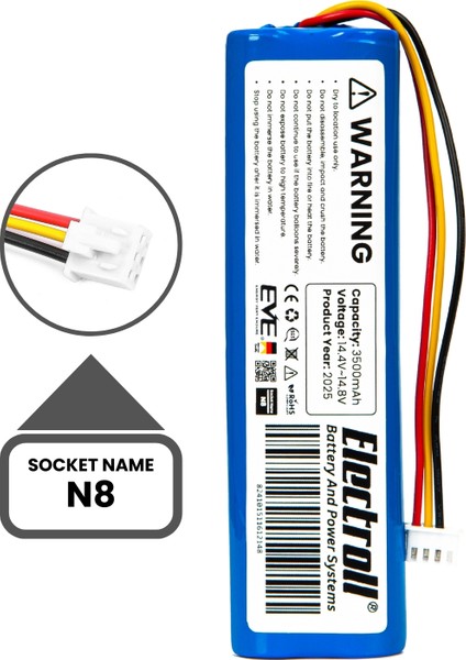 Ecovacs Deebot N8 Uyumlu Batarya (Ultra Yüksek Kapasite) 3500MAH Pil Robot Süpürge Bataryası indirimleri