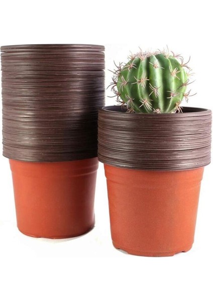 Thermoform Vakum Saksı 50 Adet - Üretim Saksısı 9 cm