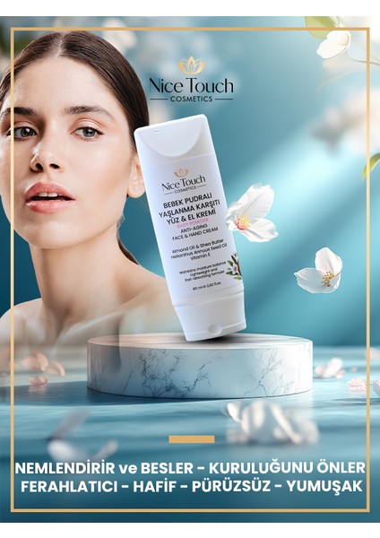 NİCE TOUCH KOZMETİK Bebek Pudralı Yüz& El Kremi