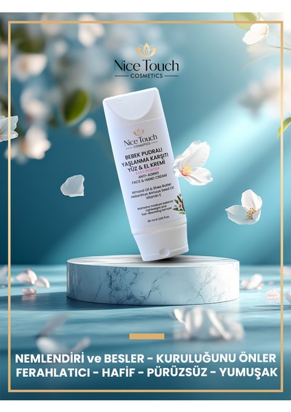 NİCE TOUCH KOZMETİK Bebek Pudralı Yüz& El Kremi