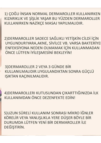 Derma Roller Titanyum Iğneli Cilt Bakım Aleti 540 Iğne 1 Mm.
