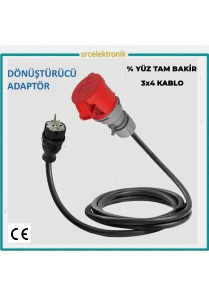 Ev Tipi Araç Şarjı Dönüştürücülü Uzatma 3x4 Ttr Tam Bakır Hes Veya Öznur Kablolu Seyyar (12 ile 50 Metre Arası) Ev Tipi Araç Şarjı Dönüştürücülü Uzatma