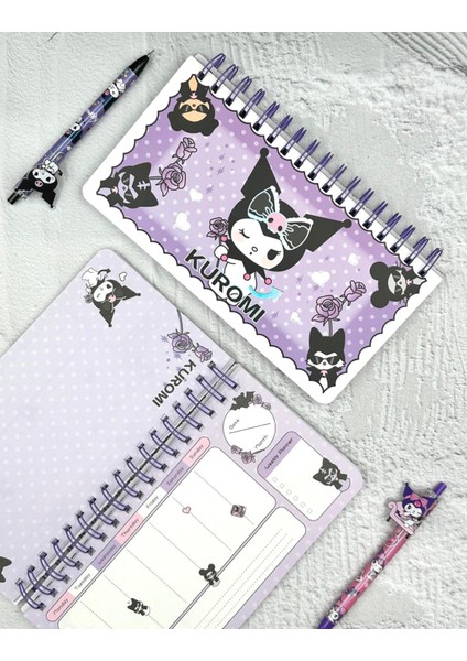 Kuromi Ile Haftalık Planlayıcı Spiralli Defter Mor fiyatları