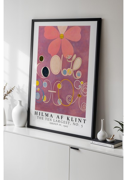 Hilma Af Klint - Spiritüel Geometri - Ahşap Çerçeveli Duvar Tablosu