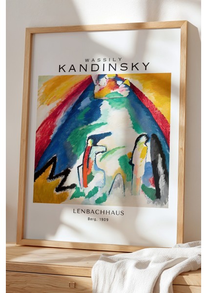 Wassily Kandinsky - Soyut Denge - Ahşap Çerçeveli Duvar tablosu