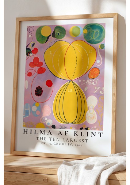 Hilma Af Klint - Spiritüel Geometri - Ahşap Çerçeveli Duvar Tablosu