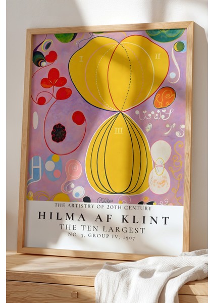 Hilma Af Klint - Spiritüel Geometri - Ahşap Çerçeveli Duvar Tablosu