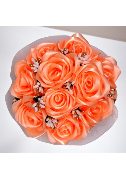 Beyaz Porselen Saksıda Satengüller - Dekoratif Çiçek - Masa Çiçeği - fiyatları