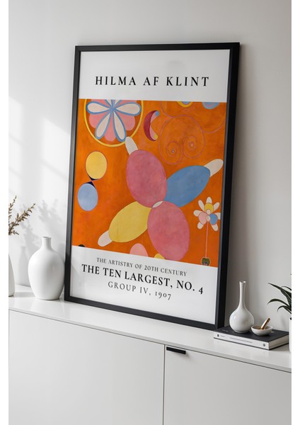 Hilma Af Klint - Spiritüel Geometri - Ahşap Çerçeveli Duvar Tablosu