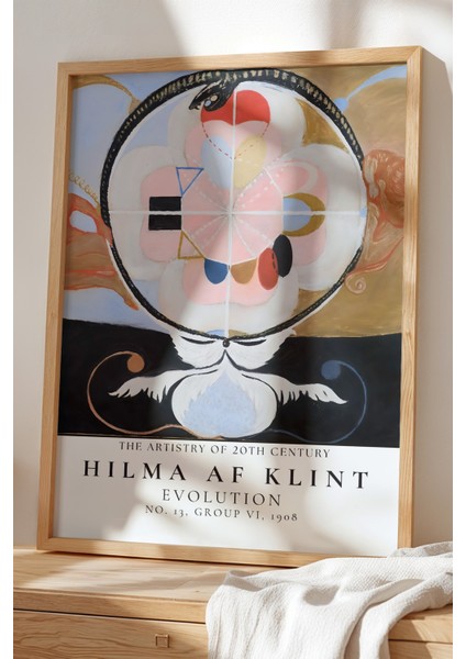 ⁠hilma Af Klint - Mistik Sembolizm - Ahşap Çerçeveli duvar tablosu