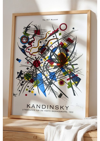 Wassily Kandinsky - Soyut Denge - Ahşap Çerçeveli Duvar tablosu