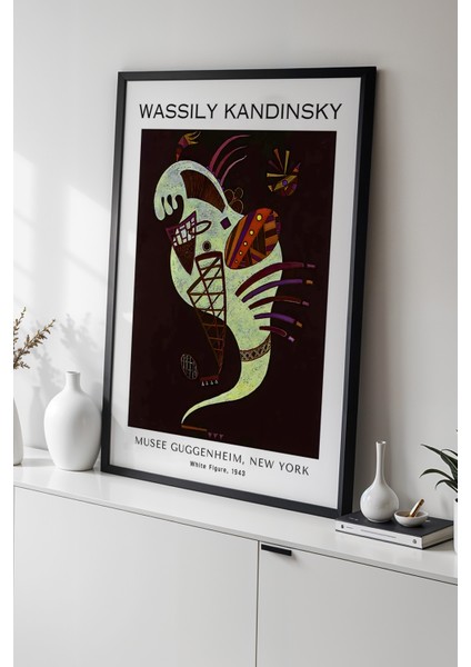 Wassily Kandinsky - Ekspresyonizm - Ahşap Çerçeveli Duvar tablosu