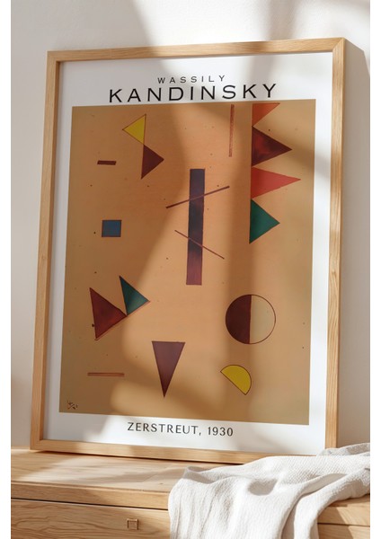 Wassily Kandinsky - Soyut Denge - Ahşap Çerçeveli Duvar tablosu