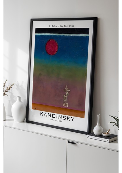 Wassily Kandinsky - Spiritüel Geometri - Ahşap Çerçeveli duvar tablosu