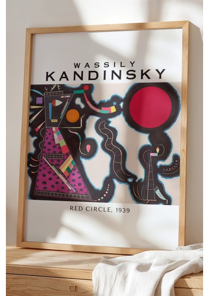 Wassily Kandinsky - Spiritüel Geometri - Ahşap Çerçeveli duvar tablosu