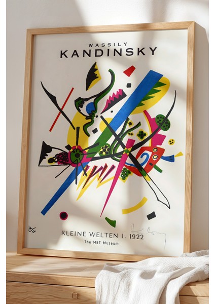 Wassily Kandinsky - Soyut Denge - Ahşap Çerçeveli Duvar tablosu