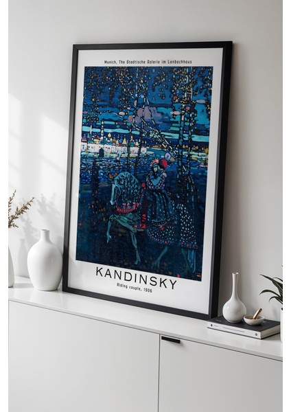 Wassily Kandinsky - Soyut Denge - Ahşap Çerçeveli Duvar tablosu