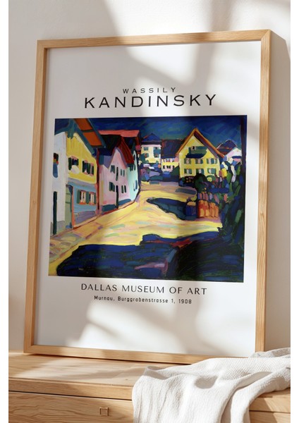 Wassily Kandinsky - Soyut Denge - Ahşap Çerçeveli Duvar tablosu