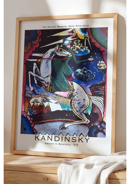 Wassily Kandinsky - Ruhsal Formlar - Ahşap Çerçeveli Duvar tablosu