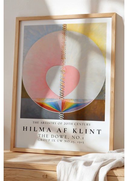 Hilma Af Klint - Spiritüel Geometri - Ahşap Çerçeveli Duvar Tablosu
