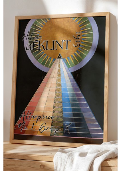 ⁠hilma Af Klint - Mistik Sembolizm - Ahşap Çerçeveli duvar tablosu